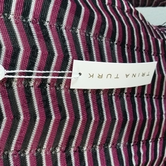 Trina Turk Chevron Print Dress Medium NWT - Picture 5 of 9